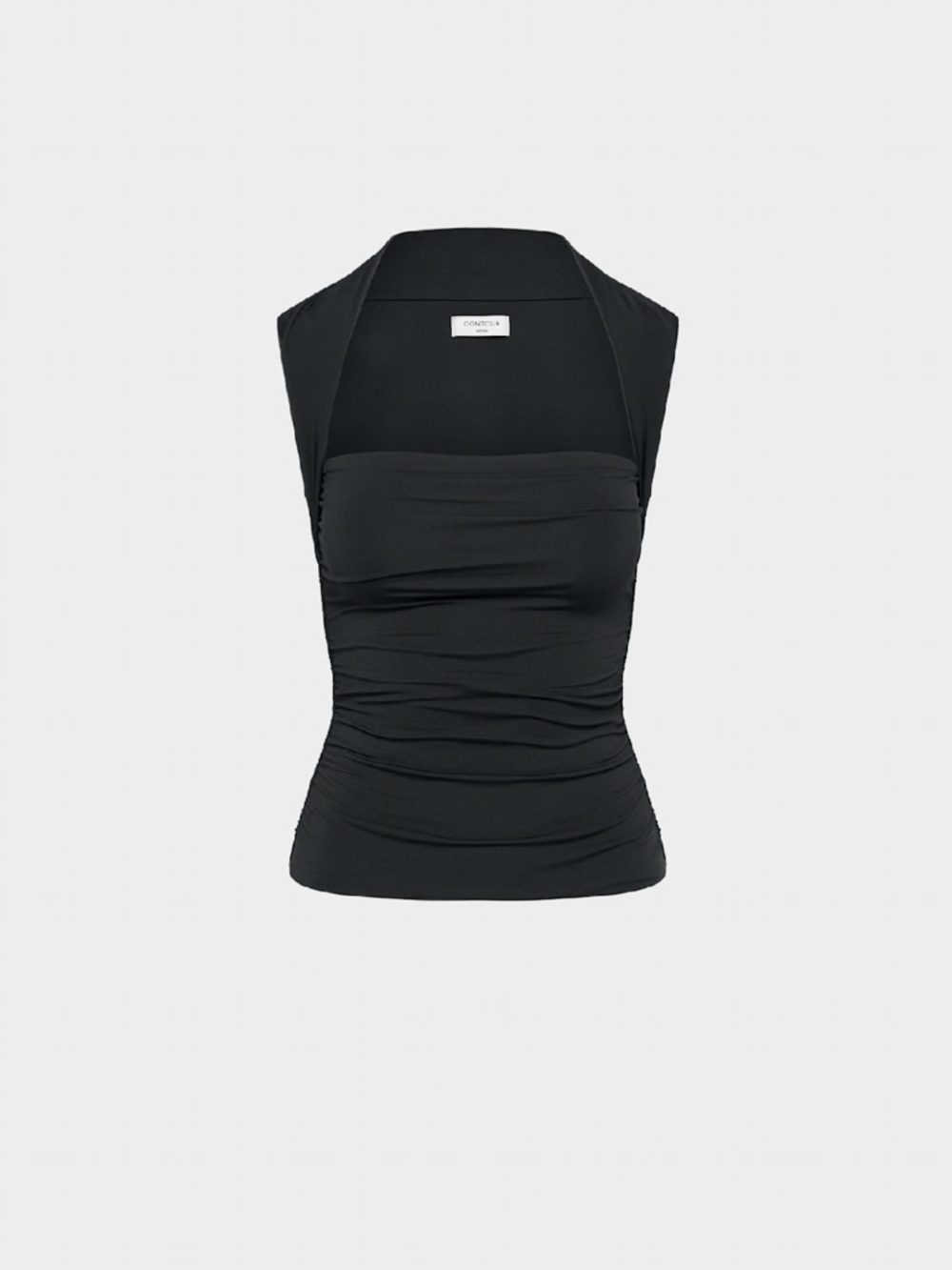 Aritzia Black Ruched Halter Camisole